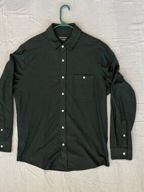 UNTUCKit Button Down Shirt Long Sleeve Men XL Green Stretch